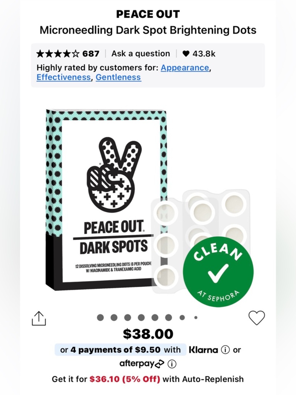 Peace Out Dark Spots